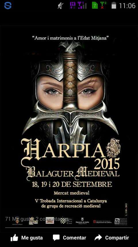 Cartel de Harpia 2015 en Balaguer